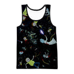 Space Rick and Morty Tank Top-Alien Shopping