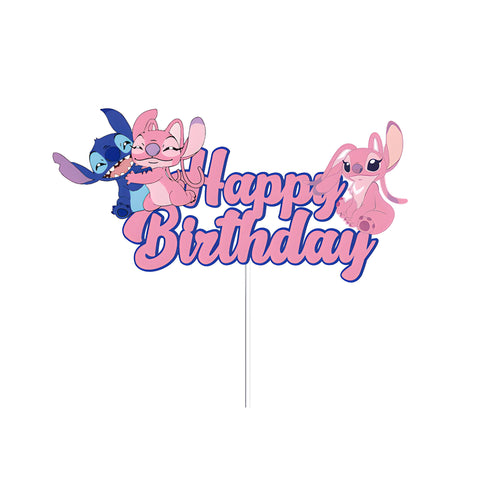 Stitch And Angel Cake Topper
