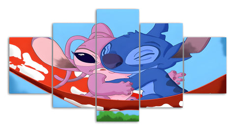 Stitch And Angel Painting