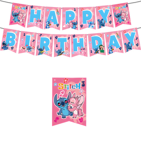 Stitch Birthday Banner