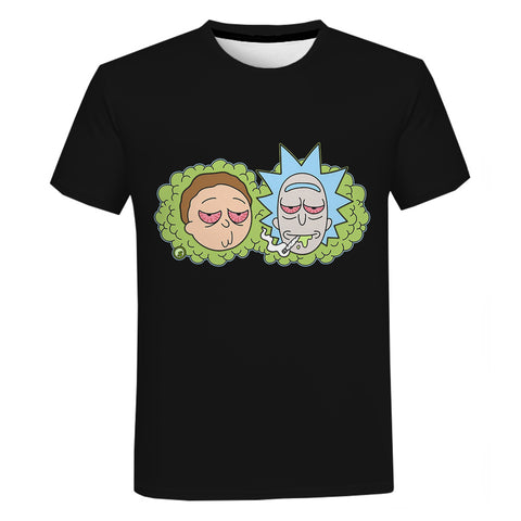 Stoned Rick And Morty T-shirt