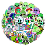 Green Alien Stickers