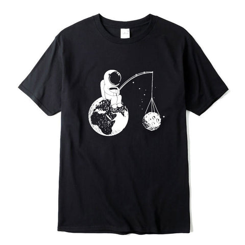 Astronaut Fishing T-Shirt