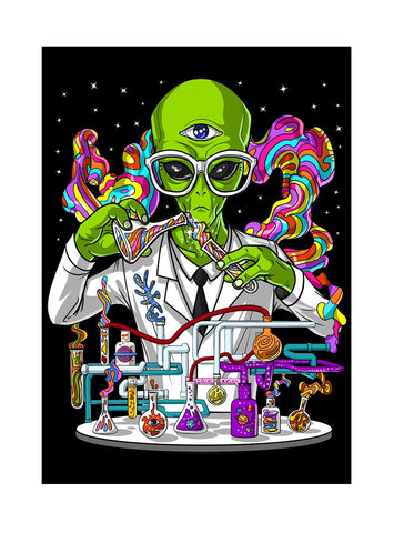 Alien Scientist Poster