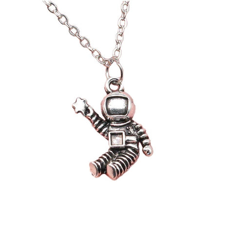 Astronaut And Star Necklace