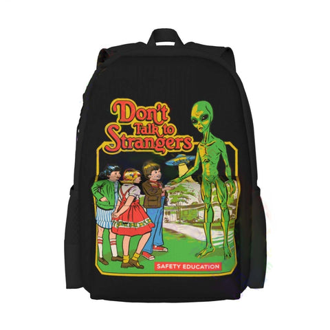 Don't Talk To Strangers Alien Backpack