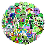 Green Alien Stickers