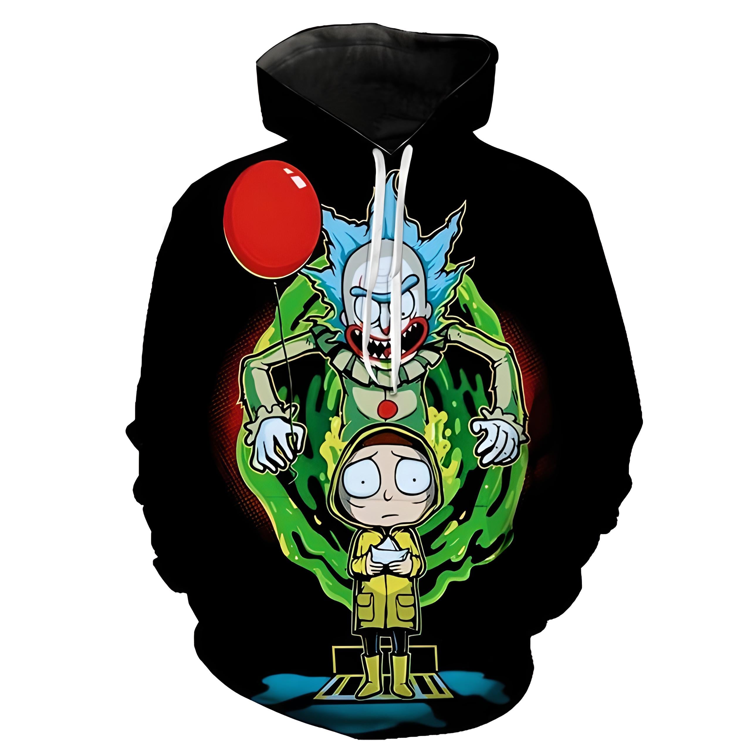 Morty Pull Rick Et Morty Sweat Sweat Rick Pull Rick Et Morty Noir
