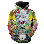 Rick And Morty Psychedelic Hoodie