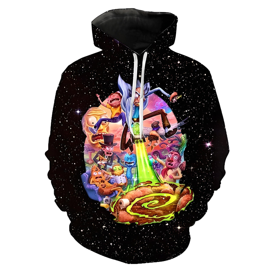 Rick And Morty Hoodies Alien Shopping