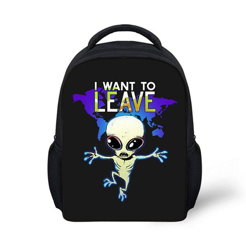 Sad Alien Mini Backpack