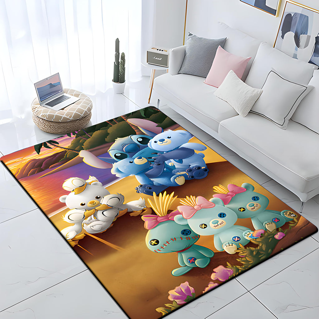 Stitch At The Beach Rug | Alien Shopping