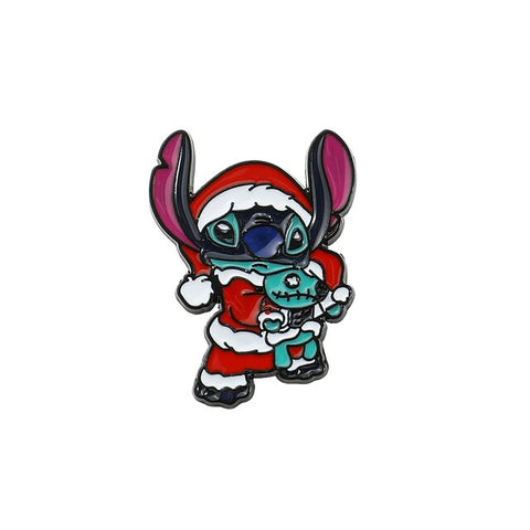 Stitch Cosplay Santa Claus Pin