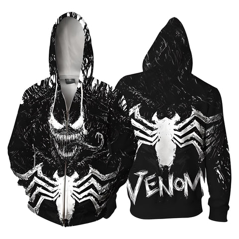 Venom Zip Up Sweatshirt