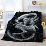 White Xenomorph Blanket